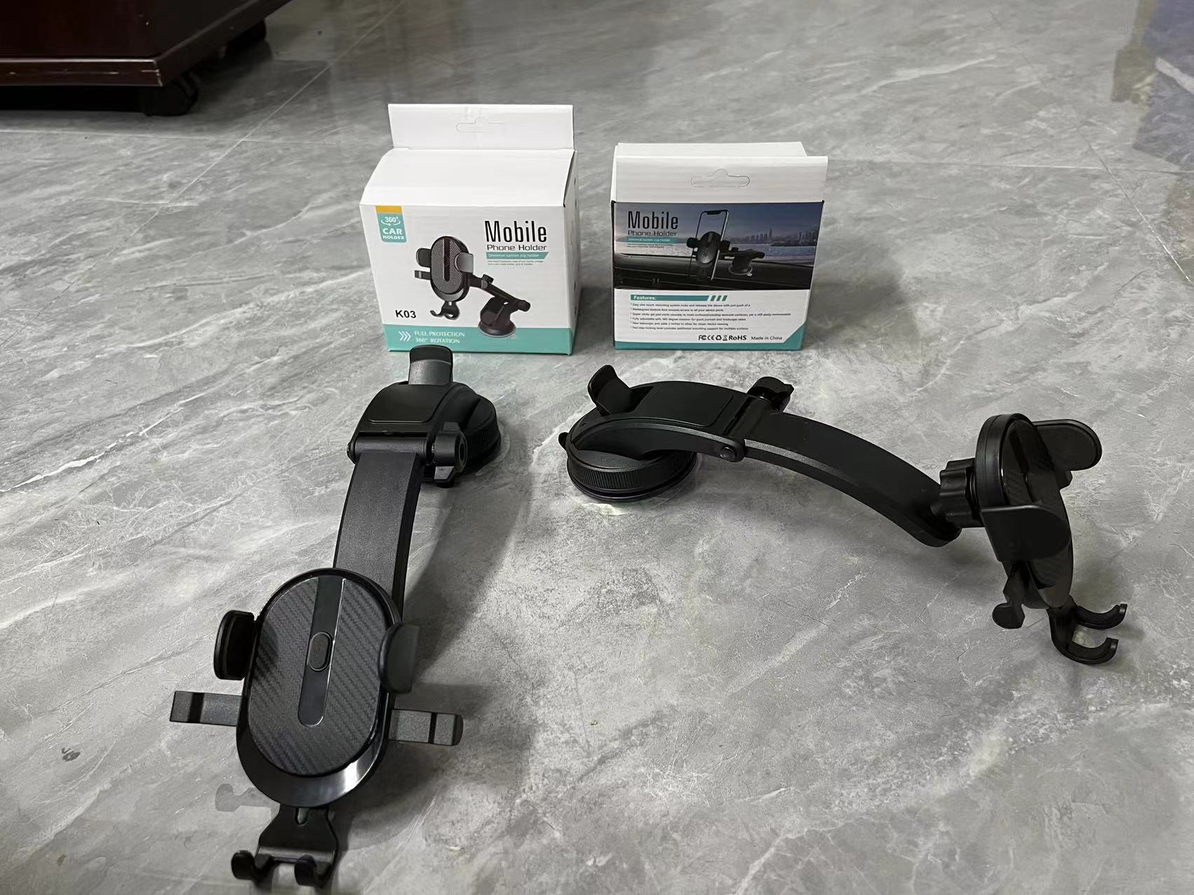 New Automatic Lock Mobile Navigation Telescopic Sucker Car Phone Holder