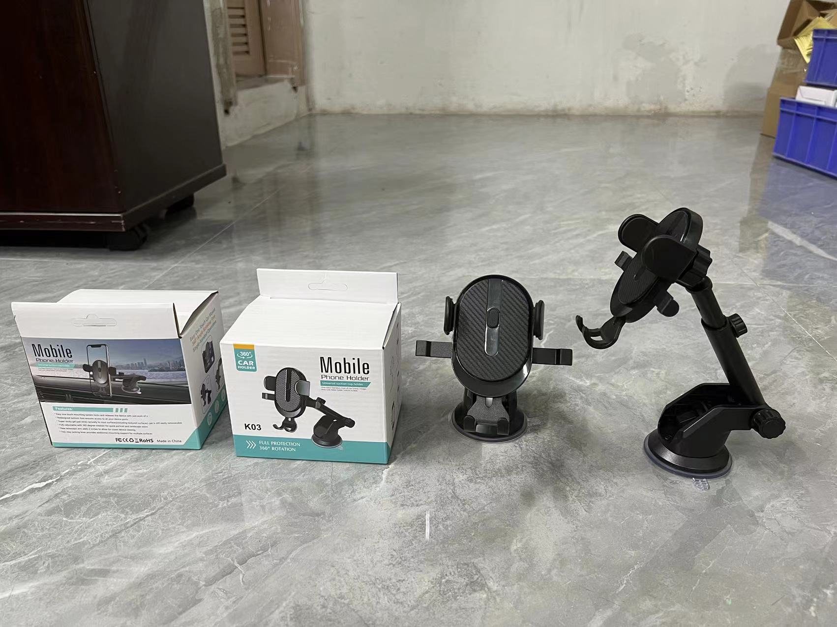 New Automatic Lock Mobile Navigation Telescopic Sucker Car Phone Holder