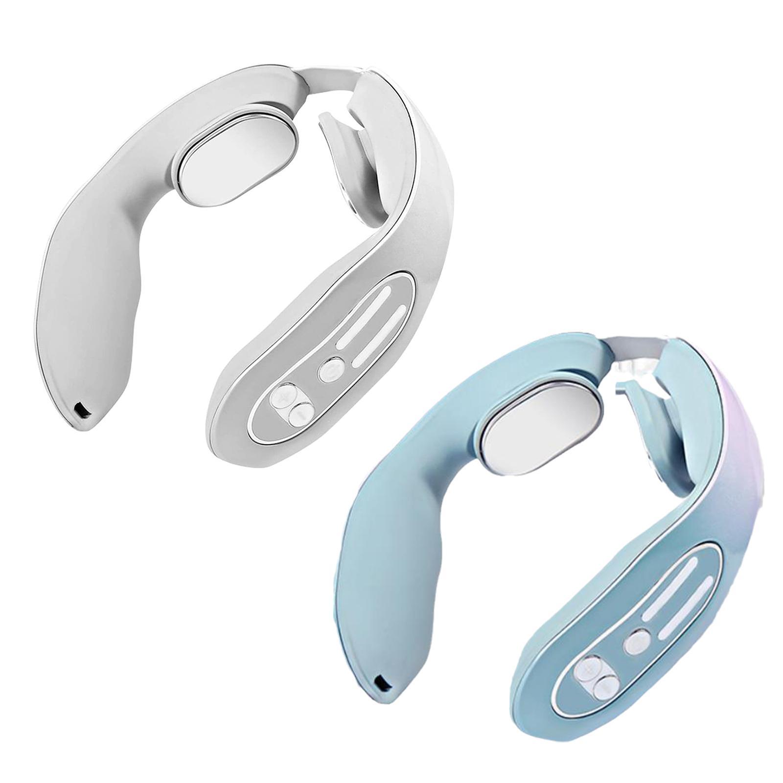 EMS Neck Acupoints Massager Device Intelligent Neck Massager With Heat Blue Hot Design